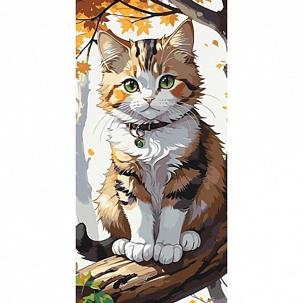 Малюнок за номерами «Пухнастий кіт» 11565-AC 40x80 см