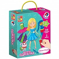 Children's magnetic dress-up "Megan and Polly" VT3702-11, 39 magnetic elements