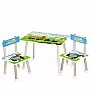 Children's Table M 501-22, tabletop 60 x 40 cm, 2 chairs