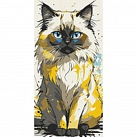 Paint by numbers "Good Cat" 11560-AC 40x80 cm