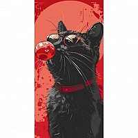 Paint by numbers "Beautiful Cat" 11558-AC 40x80 cm