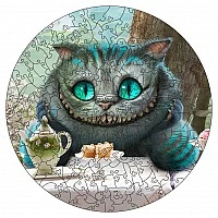 Shaped wooden puzzle "Alice Cheshire Cat" PZ010-A4C-AC 75-125 pieces, A4 size