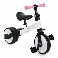 MBB 1008 white pink 10-inch pedal bike for kids