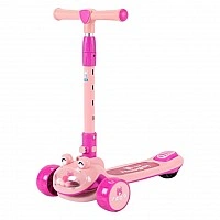 Children's 3-wheeled scooter JR3-134-P, with light and music up to 25 kg