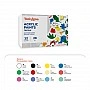 Acrylic Textile Paint Set 4201 Brushme AP4201, 12 Colors