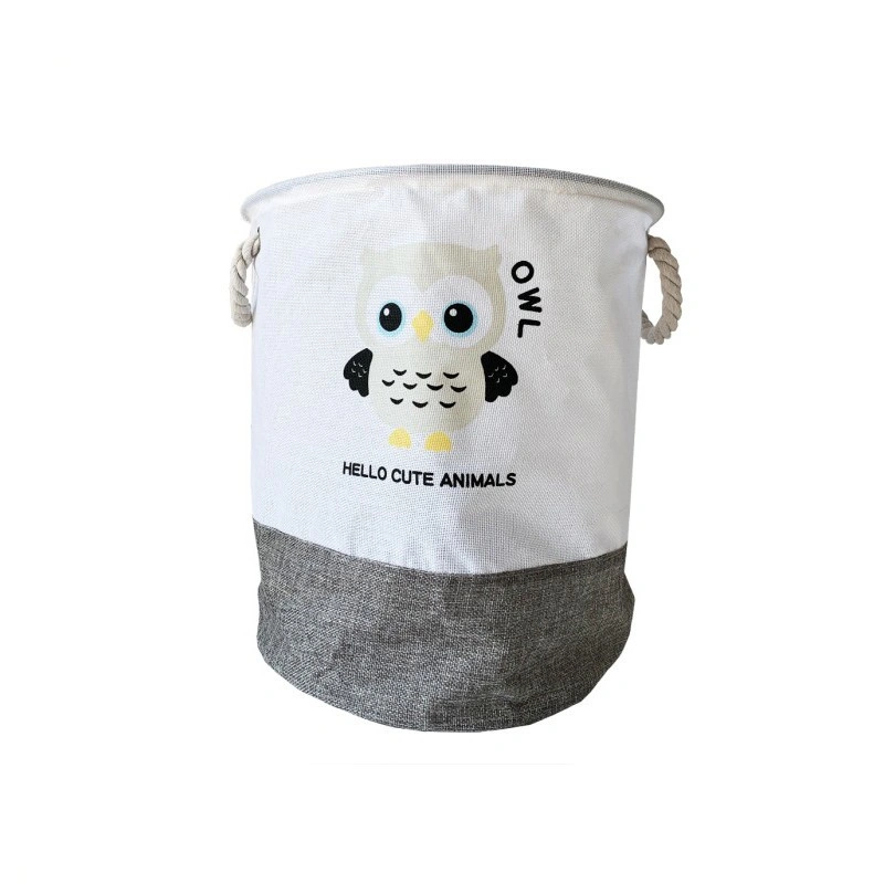 Кошик для іграшок та білизни "Hello cute animals Сова" MGZ-1006(Grey) 35 x 40 см