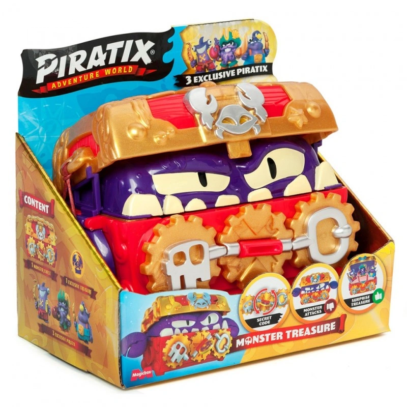Дитячий ігровий набір з фігурками "Скриня зі скарбами" PIRATIX PPXSP116IN00