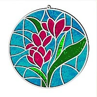 Stained Glass Painting Kit "Spring Flowers" FDSGK-06