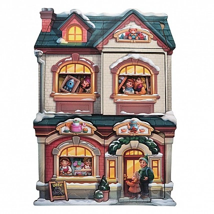 Двошаровий пазл-вкладиш "Магазин іграшок" PSD304 (ПСД304)