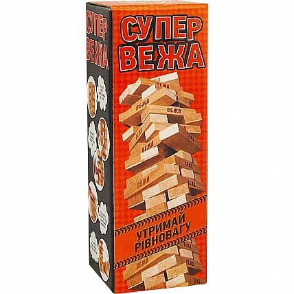 Настільна гра Супер вежа Дженга Arial 910114 , 54 блоки