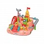 Детский игровой набор "Гараж" Bambi A333-330F(Pink) руль, машинки, самолет