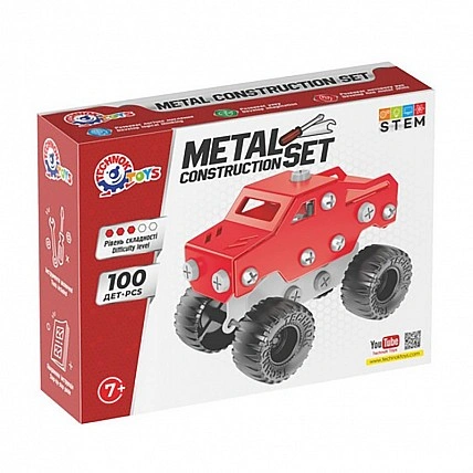 Дитячий металевий конструктор 1317TXK 100 деталей