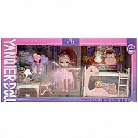Children's toy doll "YQE-Girl" 3688-184A, with accessories