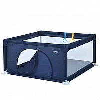Baby cot-playpen MR 1339-BL, width with legs 132 cm