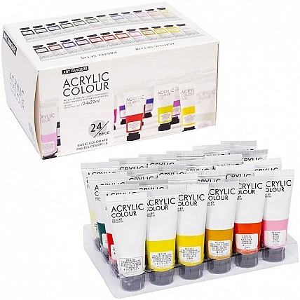 Набір акрилових фарб "Art Ranger" Bambi PA32.24022.A, 24 кольори