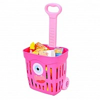 Дитячий візок з продуктами 35631(Pink) 49 продуктів