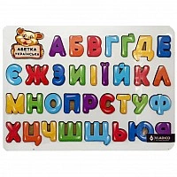 Wooden puzzle insert "Azbuka" 3240-01-001 size 29x39 cm