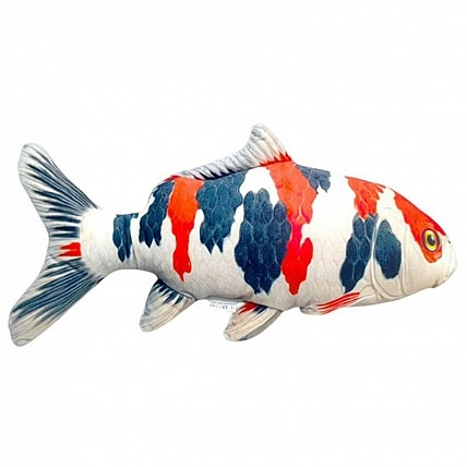 Дитяча м'яка іграшка "Червоний короп Коі" KOI-R, розмір 50 см