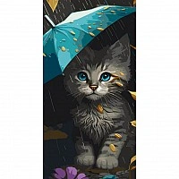 Картина за номерами "Милий кошеня" 11534-AC 40х80 см