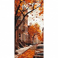 Painting by numbers "Autumn in the city" 11062-AC 40x80 cm