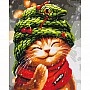 Painting by numbers "New Year with snake" © Marianna Pashchuk Brushme BS54254, 40x50 cm