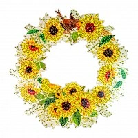Алмазна мозаїка «Вінок соняшника» HHE26387, 30x30 см