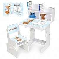 Children's Desk No. 2071-16-1, wood, with a chair