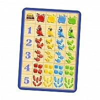 Ubumblebees (PSF108) Ubumblebees "Compare and Match" wooden puzzle-sorter PSF108 color and counting puzzle