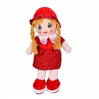 Children's play doll FG240408152A-1(Red) 38 cm, softly padded, buttonhole