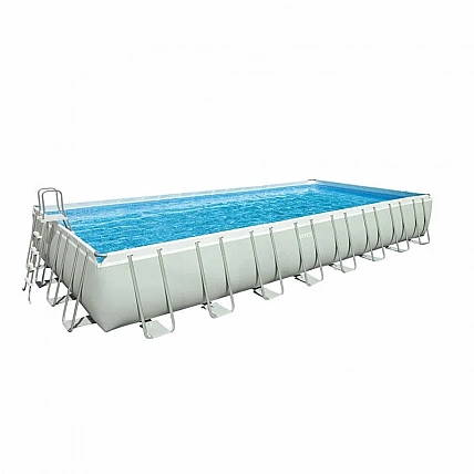 Каркасний пул «Ultra Frame Rectangular» INTEX 26374,975X488X132 см, 54368 л., фільтр-насос, драбина, підстилка, навіс