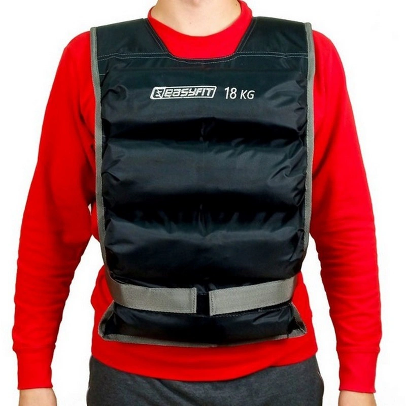Жилет обважнювальний EasyFit EF-VST-18 чорний, 18 кг