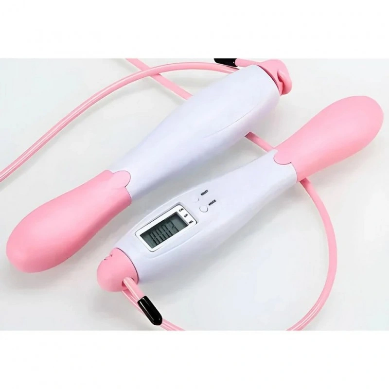 Скакалка для швидкості з EasyFit Counter EF-1916-WP Біло-рожевий