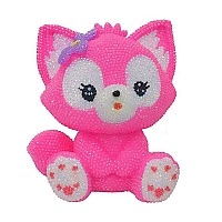 Children's craft kit "Fox Shaped Piggy Bank" AF3, size 15x12 cm