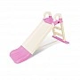Children's Plastic Slide 0140/17 Cream Pink, 140 cm