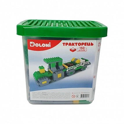 Набір «Трактор» 013888/04 у пластиковій коробці, 150 деталей
