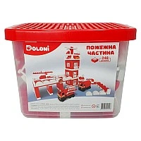 Конструктор "Пожарная часть" 013888/01 в пластиковом боксе, 248 деталей
