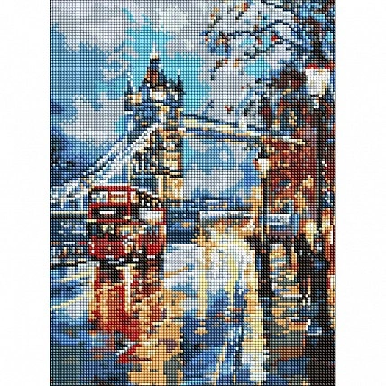Алмазна мозаїка "Дощовий мрійливий Лондон" ©art_selena_ua AMO20085, 30х40 см
