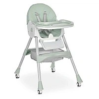 High chair M 6302 Olive folding, 5-point straps