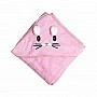 Baby towel with hood MGZ-0640(Pink) size 80x80 cm