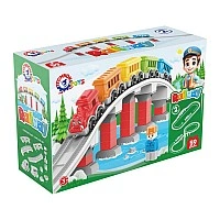 Children's construction set "Railroad" 1300TXK 59 parts