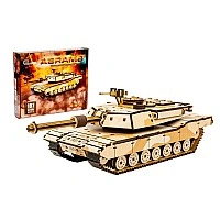 Wooden 3D construction kit "Abrams" Puz-00939, 187 pieces