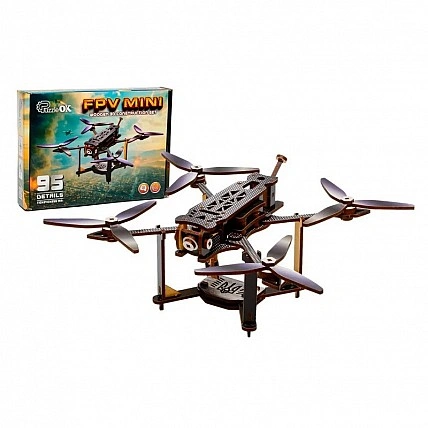 Дерев'яний 3D конструктор "FPV Mini" Puz-00953, 95 деталей