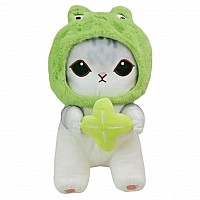Children's soft toy "Mofusand Cat" E1002 (Green), size 45 cm