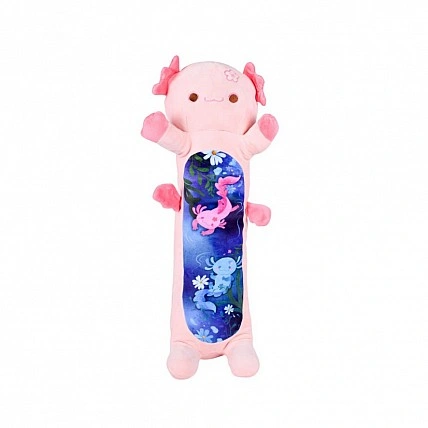 М'яка іграшка-подушка "Аксолотль-батон" HKF2206(Pink) розмір 100 см