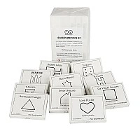 Wooden mini puzzle set 12en