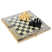 3-in-1 Chess Board Game Set 28ACD-1