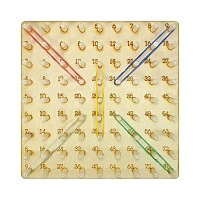 Children's educational toy "Mathematical Geoboard" AS-7135 wood