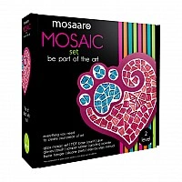 Glass mosaic craft kit "Paw with Heart" MA2032, level 2
