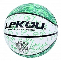 Basketball MS 3805(Green) size 7, PU, 570-630 grams, 8 panels
