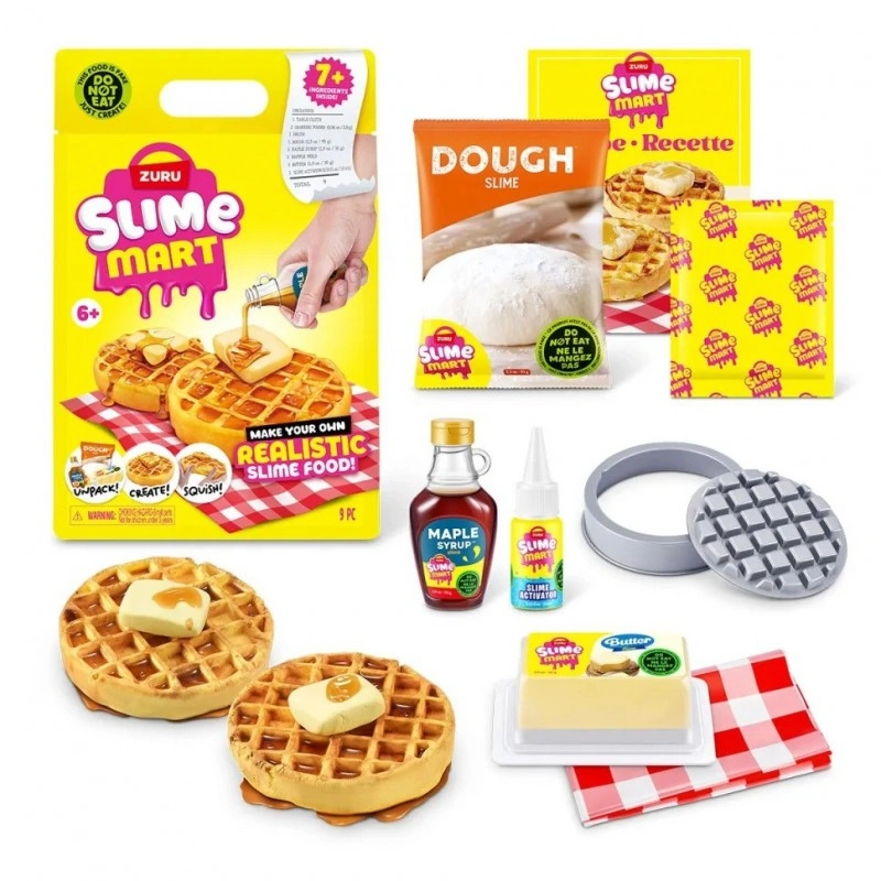 Ігровий набір зі слаймами "Бельгійські вафлі" Slime Mart 15901D, серії "Shopping Bag"
